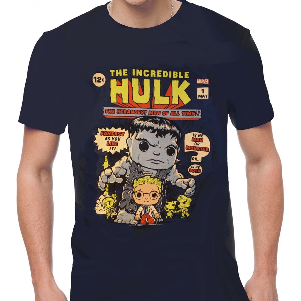 Marvel Corp Funko Pop Incredible Hulk Comic Tee